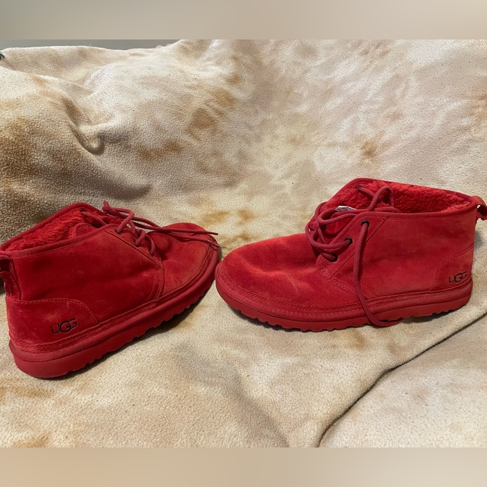 Ugg Men's Nemuel Red Chukka Boot - Size 12